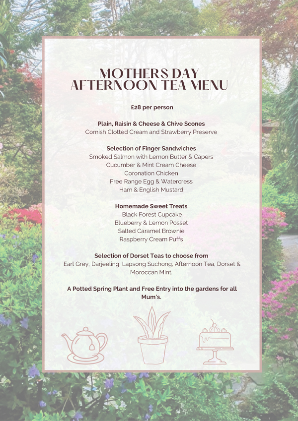 Mothers Day Afternoon Tea at Compton Acres Poole Dorset